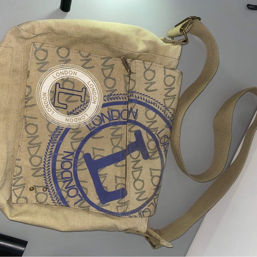Robin Ruth Beige London Men's Canvas Bag